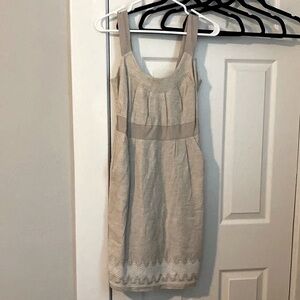 Banana Republic 🍌Elegant Beige Sleeveless Dress 6